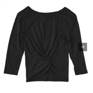 NWT J.Crew Twist-back long-sleeve T-shirt